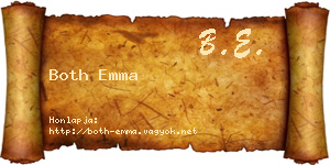 Both Emma névjegykártya